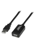 MARCA BLANCA Extensor USB 2.0 - Longitud 10 m - Conectores USB A M/H -