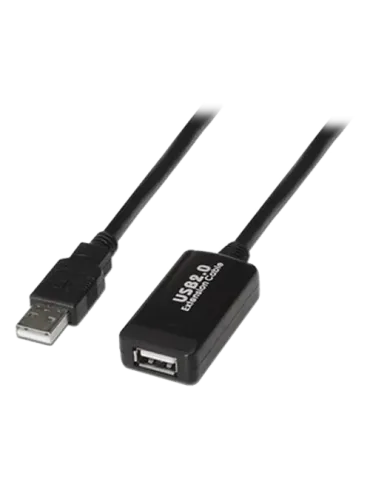 MARCA BLANCA Extensor USB 2.0 - Longitud 5,0 m - Conectores USB A M/H