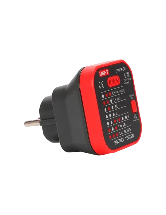 UNI-TREND Tester de tomas eléctricas EU - Verificación de errores de c