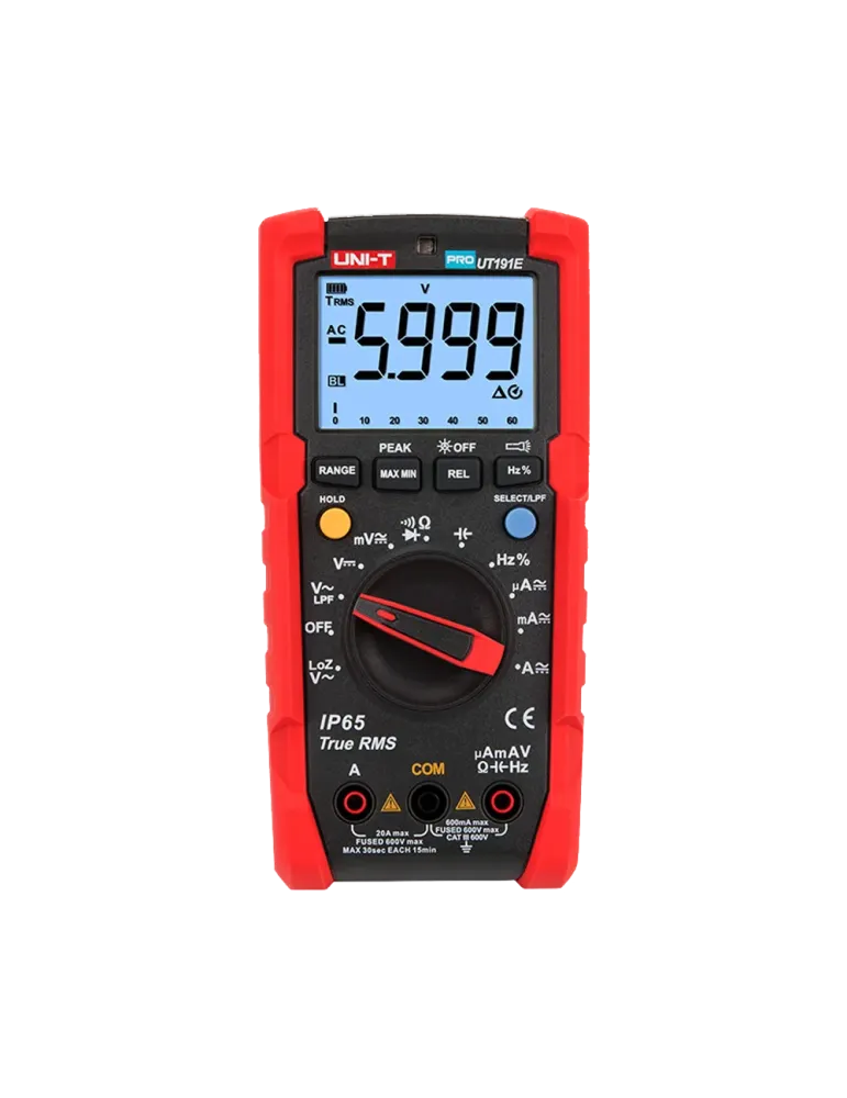 UNI-TREND Multímetro digital Industrial True RMS - IP65 y resistente a