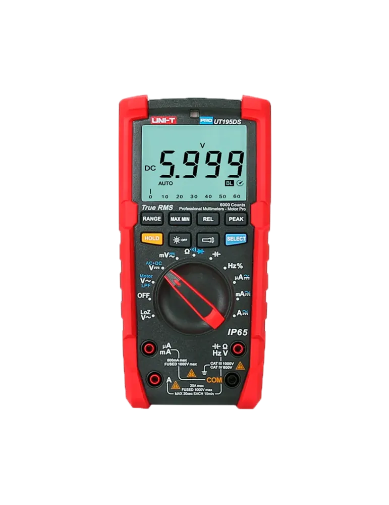 UNI-TREND Multímetro digital industrial True RMS - IP65 y resistente a