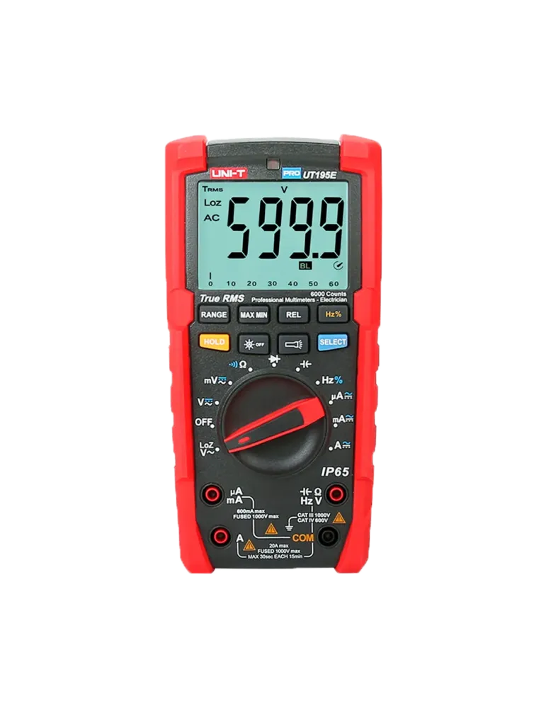 UNI-TREND Multímetro digital industrial True RMS - IP65 y resistente a