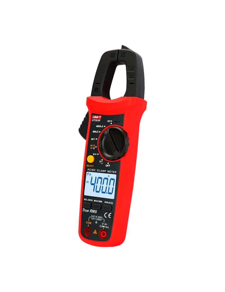 UNI-TREND Pinza amperimétrica - Medición en DC hasta 600V y 400A - Med