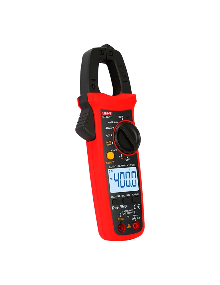 UNI-TREND Pinza amperimétrica - Medición en DC hasta 600V y 400A - Med
