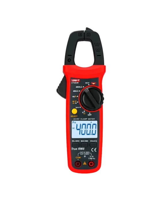 UNI-TREND Pinza amperimétrica - Medición en DC hasta 600V y 400A - Med