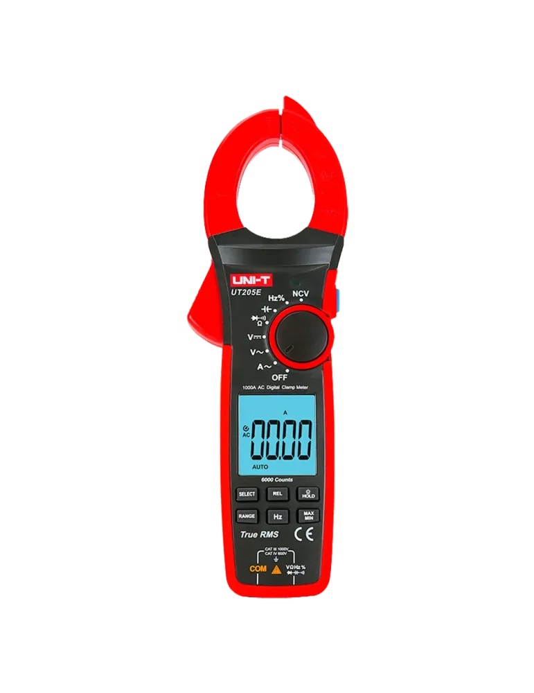 UNI-TREND Pinza amperimétrica LCD - Medición en DC hasta 1000V - Medic