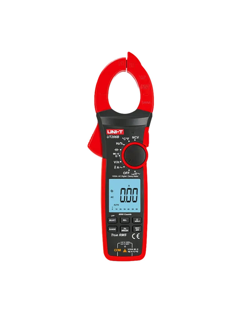 UNI-TREND Pinza amperimétrica LCD - Medición en DC hasta 1000V - Medic