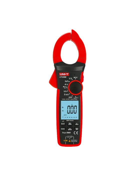 UNI-TREND Pinza amperimétrica LCD - Medición en DC hasta 1000V y 1000A