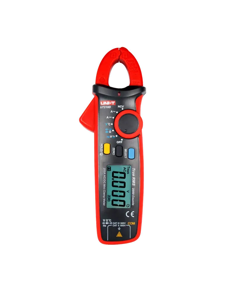UNI-TREND Mini pinza amperimétrica - Medición en DC y AC hasta 600V y
