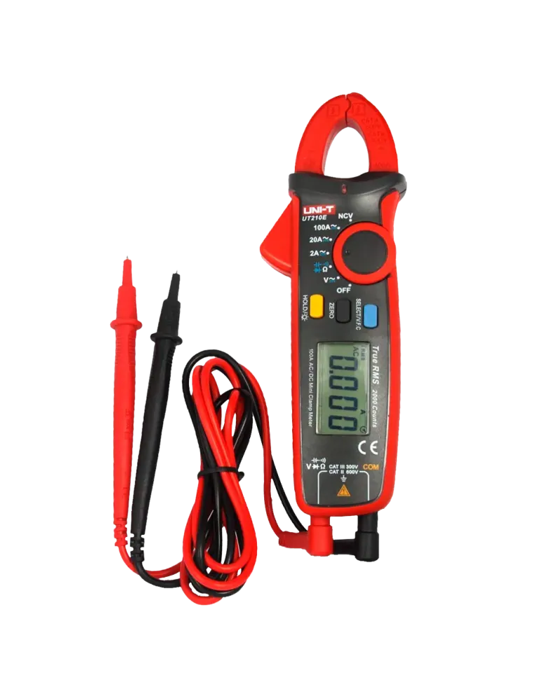 UNI-TREND Mini pinza amperimétrica - Medición en DC y AC hasta 600V y