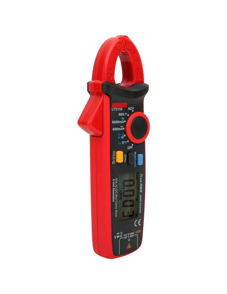 UNI-TREND Mini pinza amperimétrica - Medición en DC y AC hasta 600V y