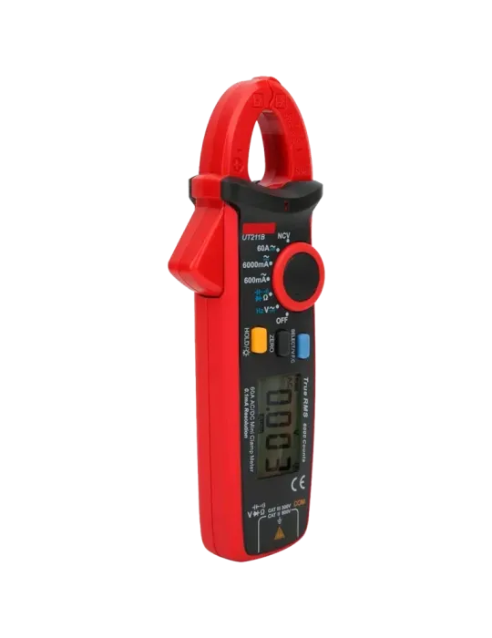 UNI-TREND Mini pinza amperimétrica - Medición en DC y AC hasta 600V y