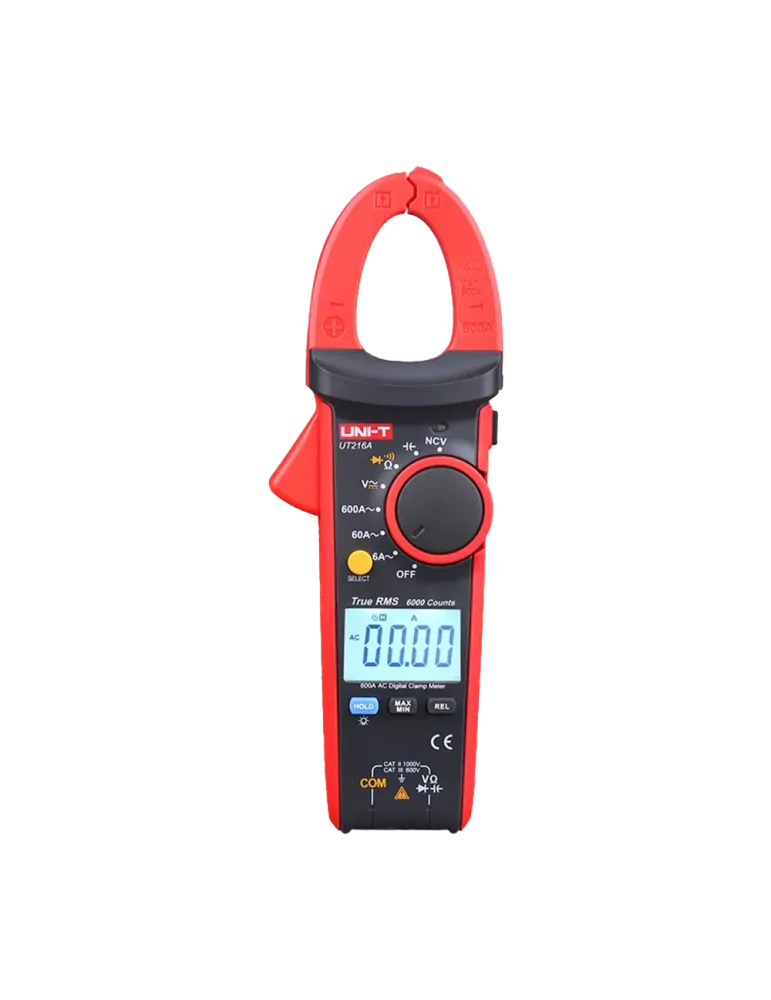 UNI-TREND Pinza amperimétrica LCD - Medición en DC hasta 1000V - Medic