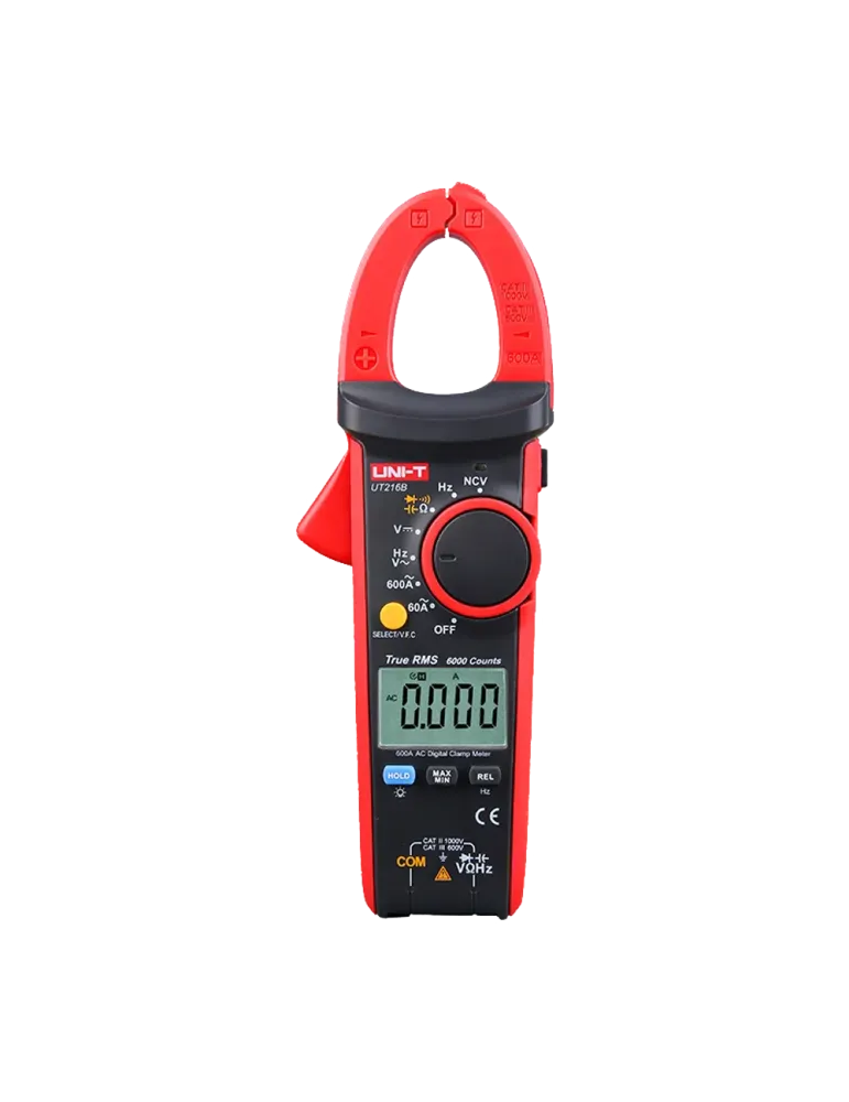 UNI-TREND Pinza amperimétrica LCD - Medición en DC hasta 1000V - Medic