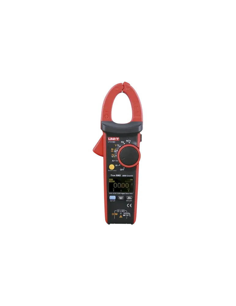 UNI-TREND Pinza amperimétrica LCD - Medición en DC hasta 1000V y 600A