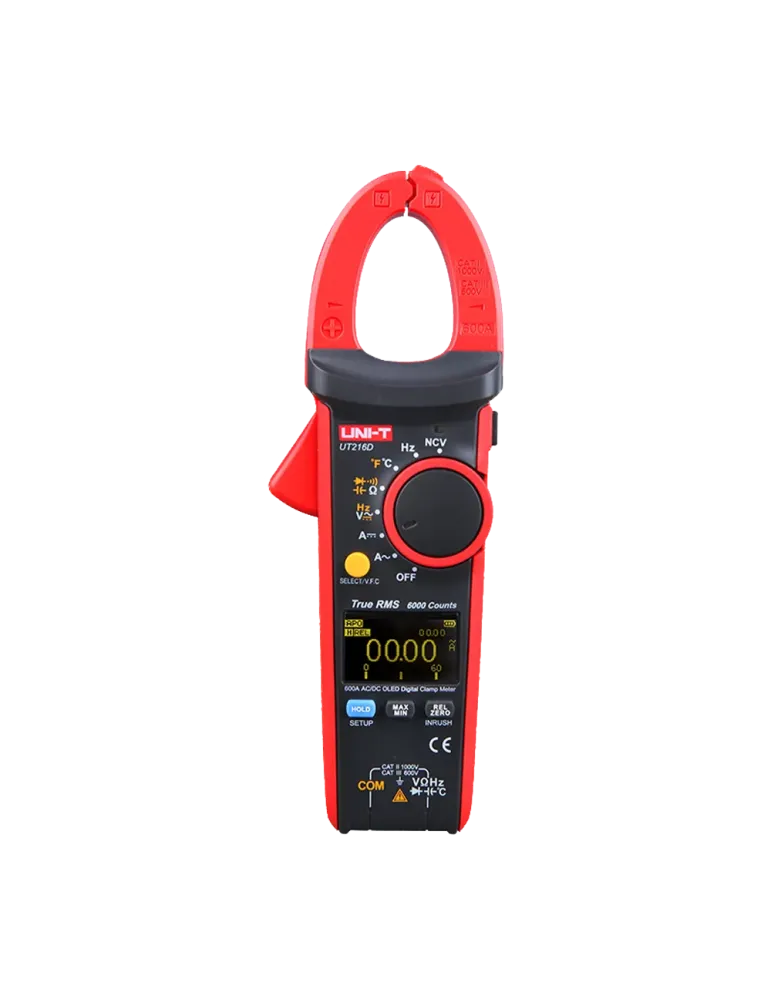 UNI-TREND Pinza amperimétrica OLED - Medición en DC hasta 1000V y 600A
