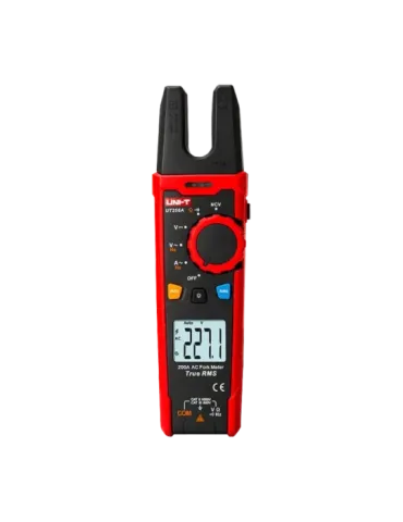 UNI-TREND Pinza amperimétrica tipo tenedor - Pantalla LCD de hasta 600