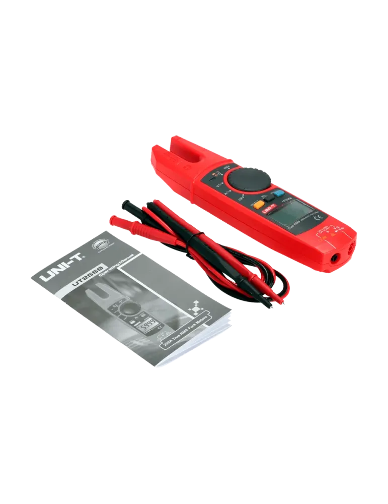 UNI-TREND Pinza amperimétrica tipo tenedor - Pantalla LCD de hasta 600