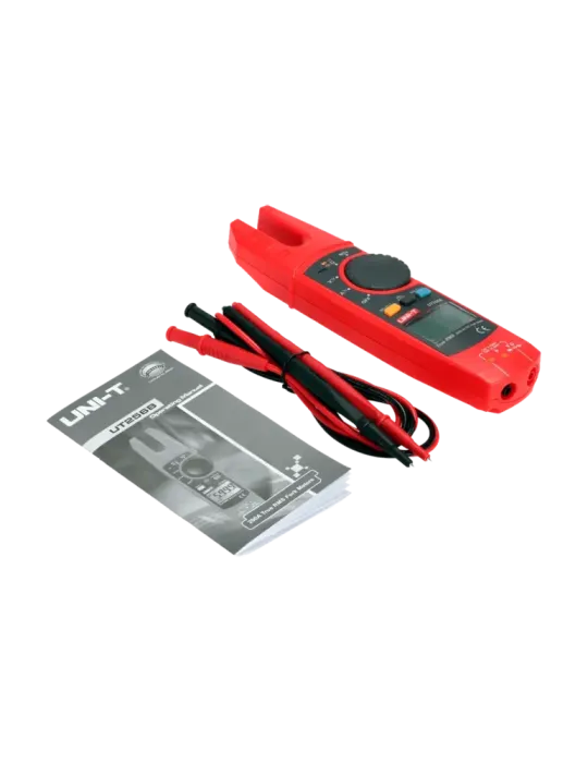 UNI-TREND Pinza amperimétrica tipo tenedor - Pantalla LCD de hasta 600