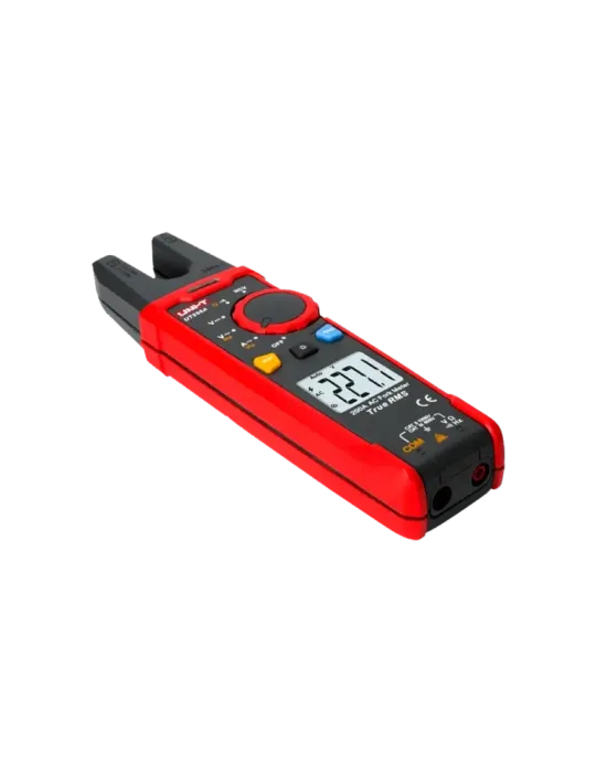 UNI-TREND Pinza amperimétrica tipo tenedor - Pantalla LCD de hasta 600