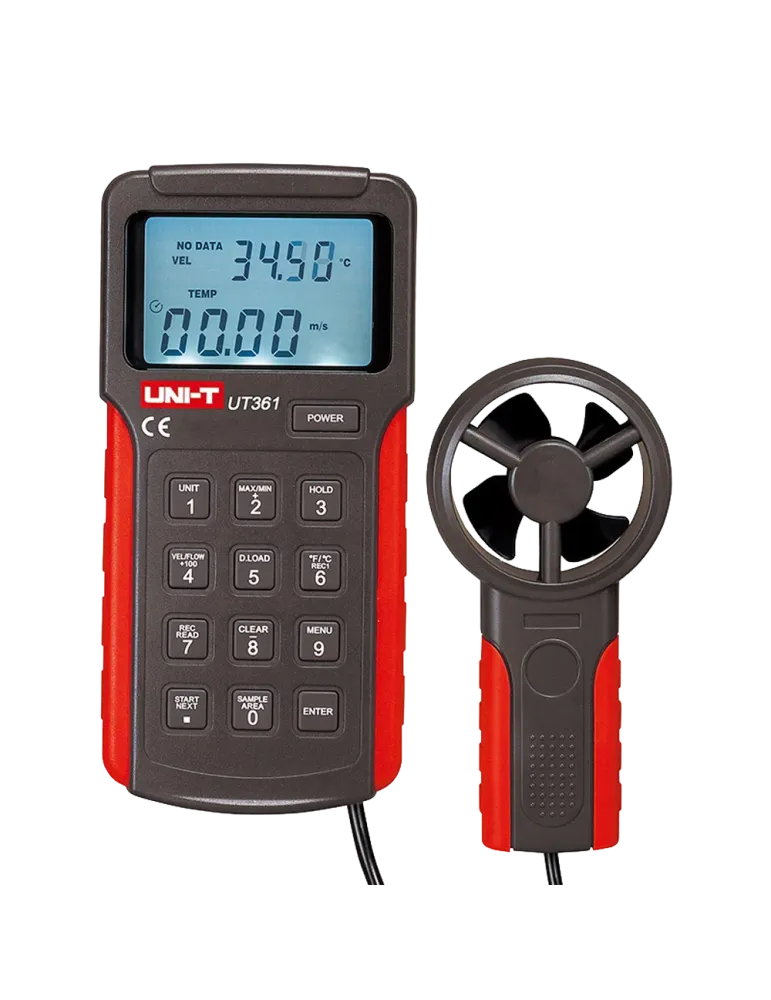 UNI-TREND Anemómetro tipo Split - Sensor de velocidad del viento de al