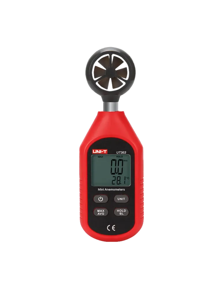 UNI-TREND Anemómetro de mano - Sensor de velocidad del viento de alta