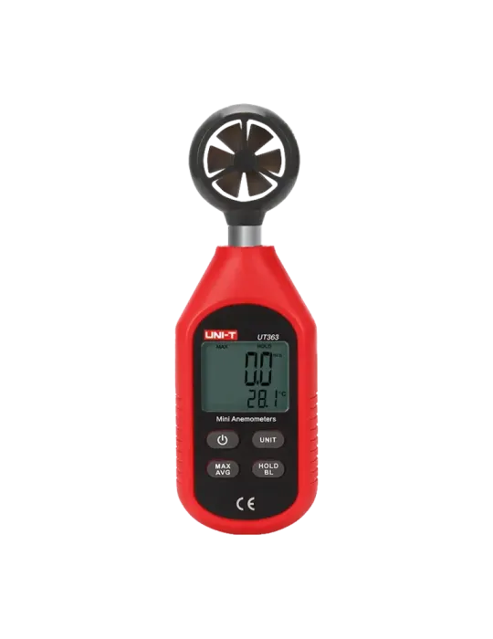UNI-TREND Anemómetro de mano - Sensor de velocidad del viento de alta