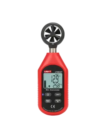 UNI-TREND Anemómetro de mano - Sensor de velocidad del viento de alta