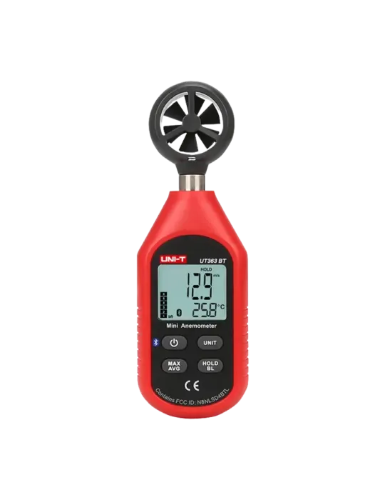 UNI-TREND Anemómetro de mano - Sensor de velocidad del viento de alta