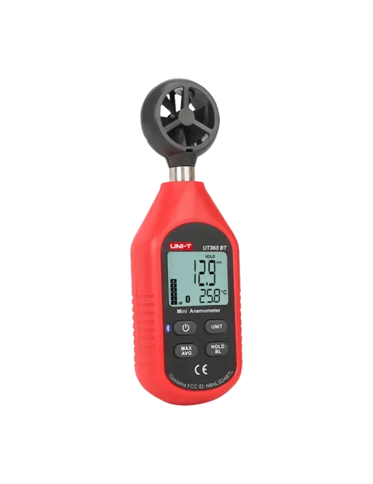 UNI-TREND Anemómetro de mano - Sensor de velocidad del viento de alta