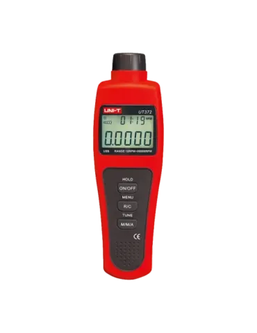 UNI-TREND Tacómetro digital de mano - Hasta 99999 RPM - Display LCD re