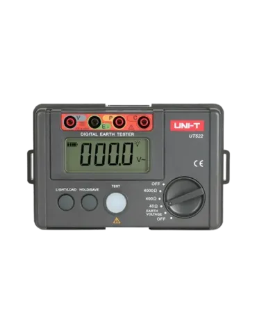UNI-TREND Medidor de resistencia a tierra - Display LCD de hasta 4000
