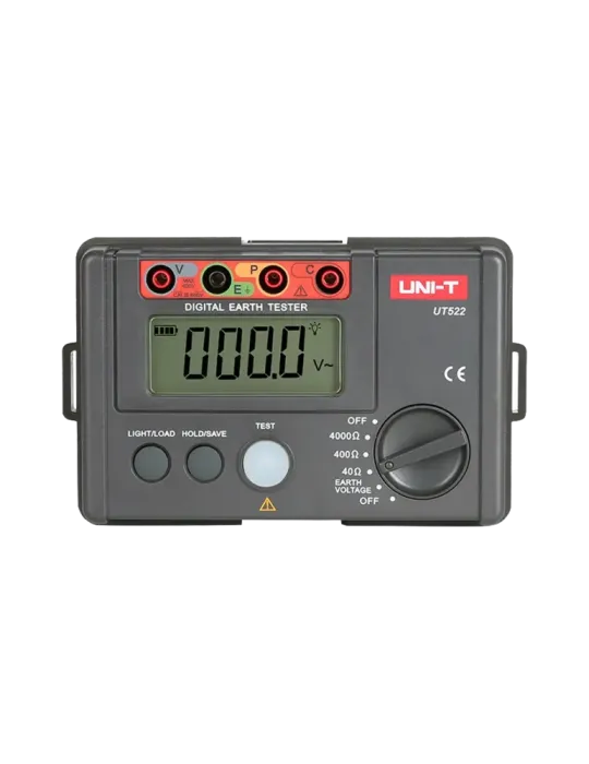 UNI-TREND Medidor de resistencia a tierra - Display LCD de hasta 4000