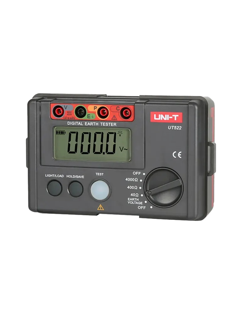 UNI-TREND Medidor de resistencia a tierra - Display LCD de hasta 4000