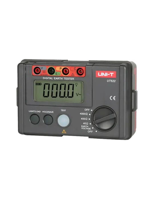 UNI-TREND Medidor de resistencia a tierra - Display LCD de hasta 4000