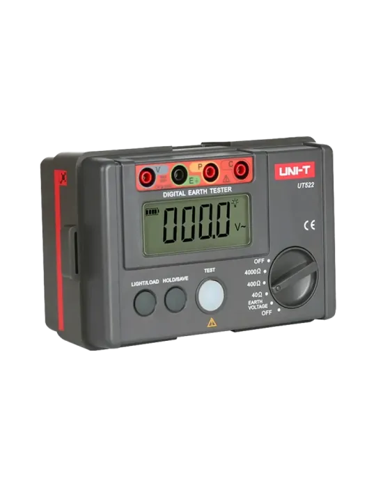 UNI-TREND Medidor de resistencia a tierra - Display LCD de hasta 4000