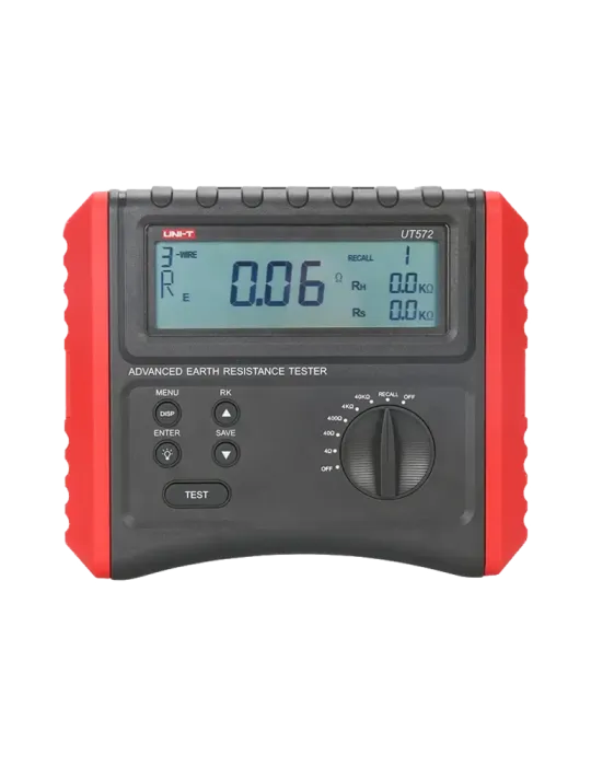 UNI-TREND Medidor de resistencia a tierra - Display LCD - Medición de