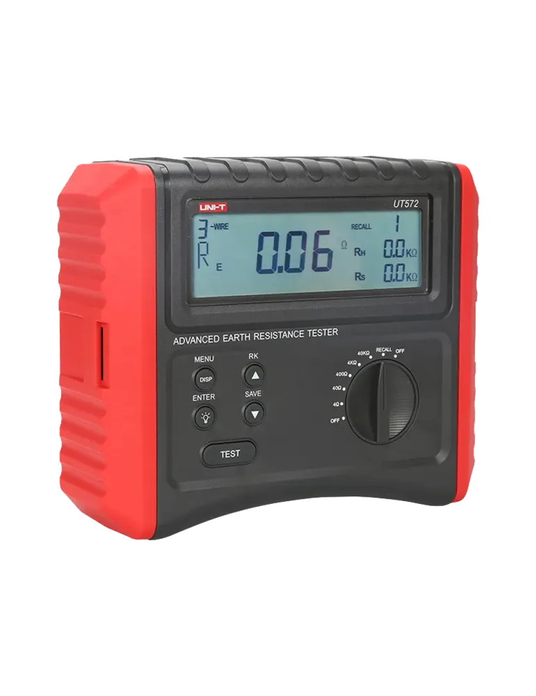 UNI-TREND Medidor de resistencia a tierra - Display LCD - Medición de