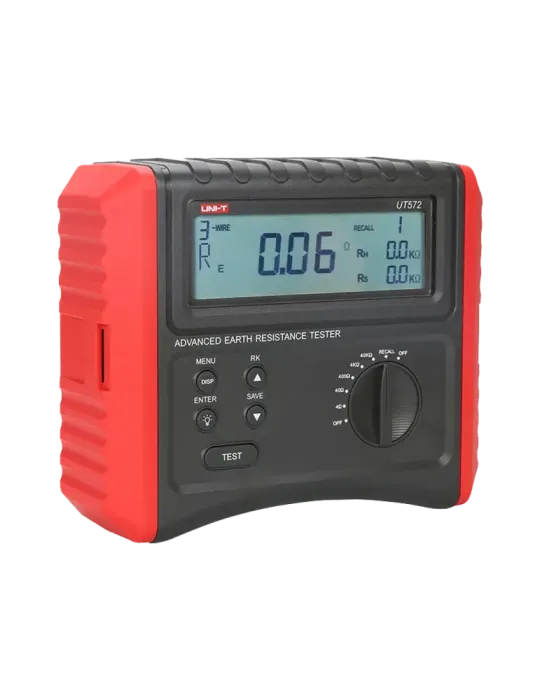 UNI-TREND Medidor de resistencia a tierra - Display LCD - Medición de