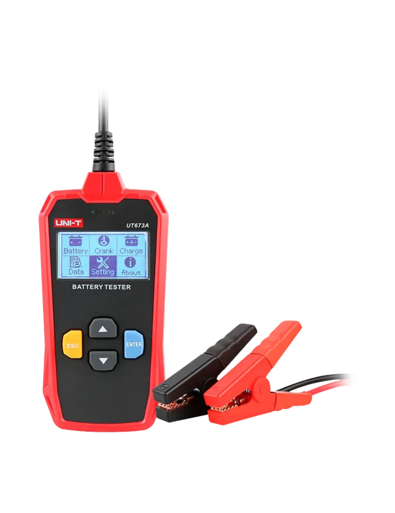 UNI-TREND Tester de baterías - Mide capacidad, voltaje, resistencia y