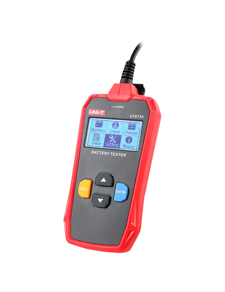 UNI-TREND Tester de baterías - Mide capacidad, voltaje, resistencia y