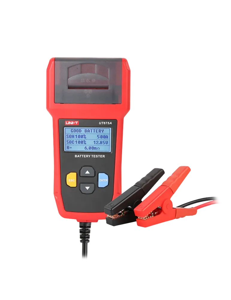 UNI-TREND Tester de baterías - Mide capacidad, voltaje, resistencia y