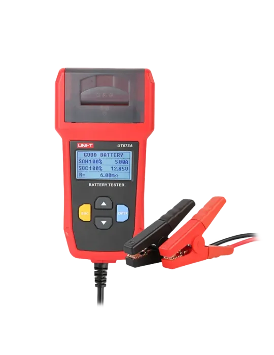 UNI-TREND Tester de baterías - Mide capacidad, voltaje, resistencia y