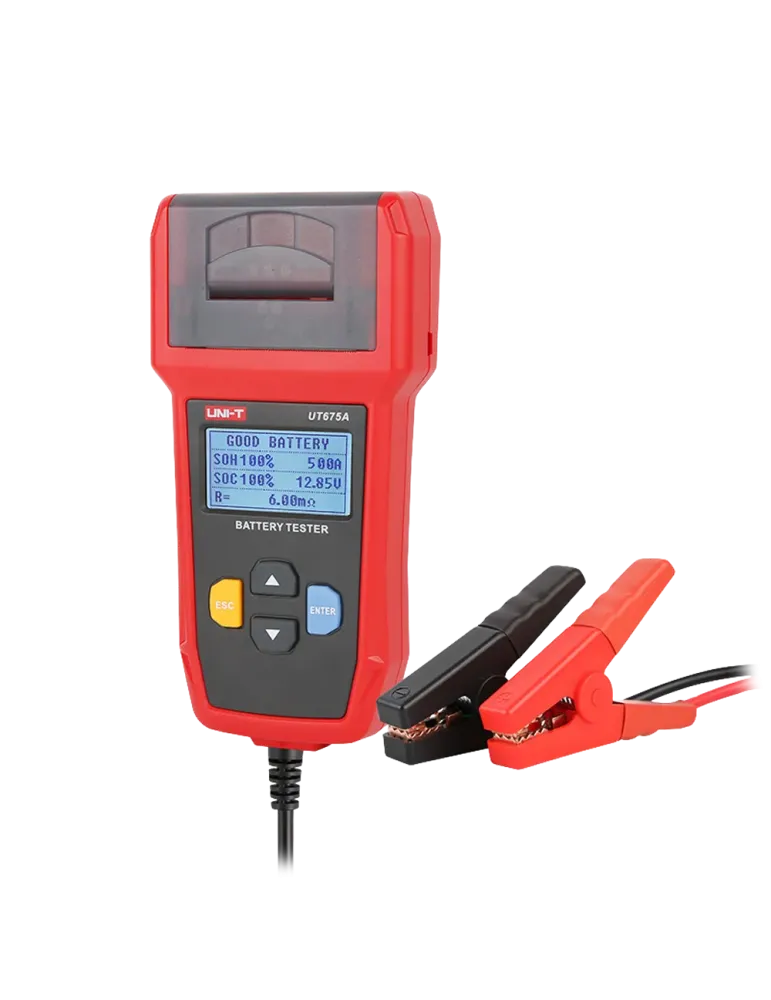 UNI-TREND Tester de baterías - Mide capacidad, voltaje, resistencia y