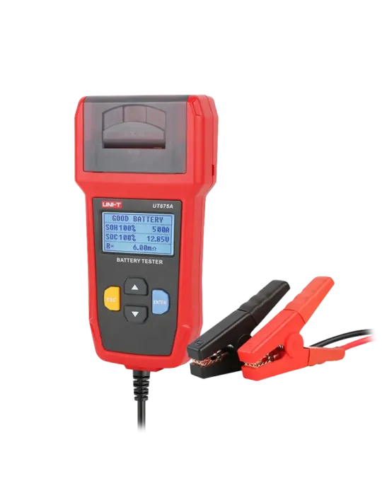 UNI-TREND Tester de baterías - Mide capacidad, voltaje, resistencia y