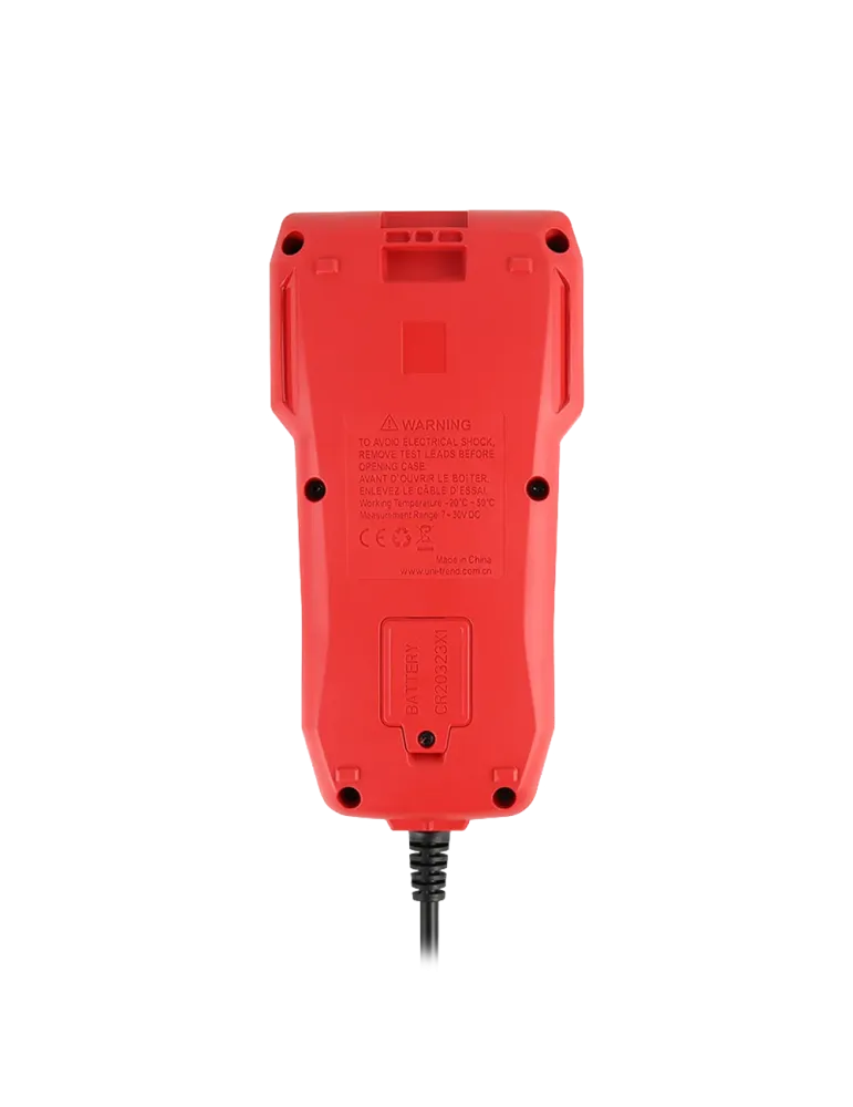 UNI-TREND Tester de baterías - Mide capacidad, voltaje, resistencia y
