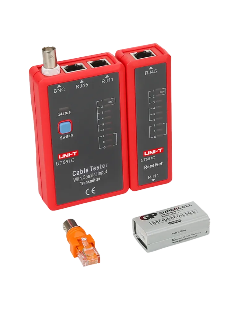 UNI-TREND Tester de cables - Comprobación de estado cables RJ45/RJ11/B