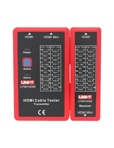 UNI-TREND Tester de cables - Comprobación de estado cables HDMI/MINI-H
