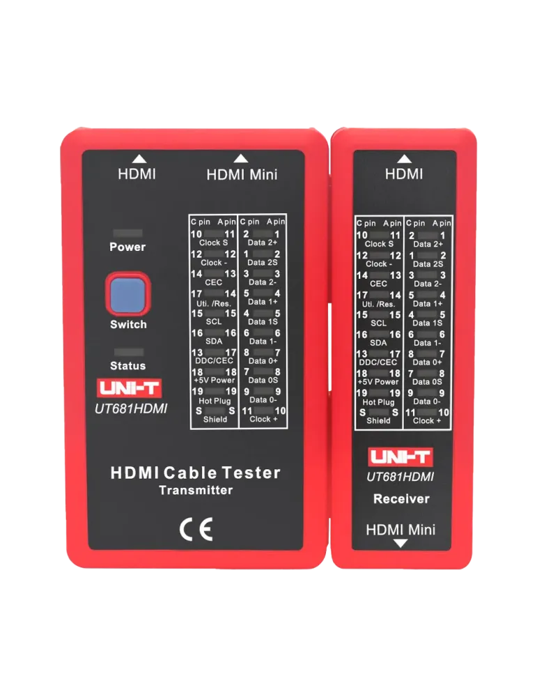 UNI-TREND Tester de cables - Comprobación de estado cables HDMI/MINI-H
