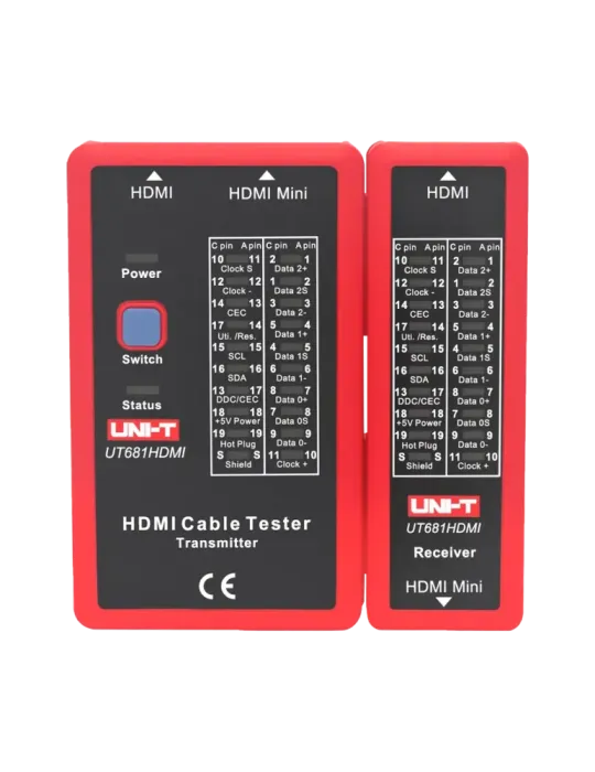 UNI-TREND Tester de cables - Comprobación de estado cables HDMI/MINI-H